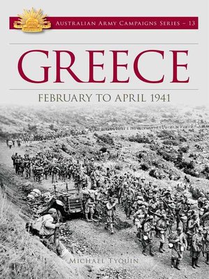 cover image of Greece February to April 1941